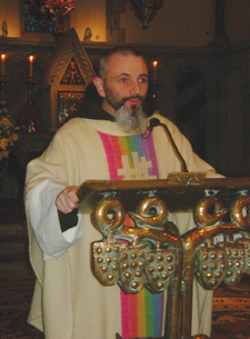 Father Richard preaches at Mass in the Honan Chapel at University College Cork.