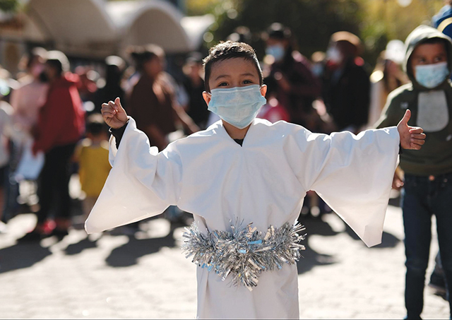 Las Posadas Advent rituals take place in many areas. The faithful reenact the unwelcome migrant experience of the Holy Family, going from house to house seeking shelter and being turned away.