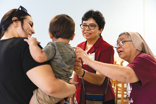 Parents and other family members were invited to share lunches during the camp, allowing the sisters to lend a listening ear to affected adults and siblings. They also joined the camp each evening for supper.