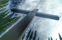 wooden cross from the Abbey of Our Lady of New Clairvaux