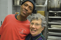 Sister Therese DelGenio, S.S.N.D. expresses her community’s charism through her work at Cincinnati’s Our Daily Bread.”