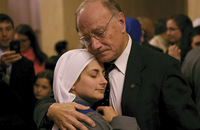 Gregory Marcantel with his daughter on her investiture day.