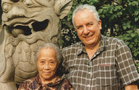 Father Joseph Bragotti, M.C.C.J. stands with Wai Pui Man, his “adopted grandma,” who spent 10 years in prison for being a Christian during Mao’s regime in China.